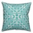 Teal Boho Pattern 18x18 Indoor / Outdoor Pillow