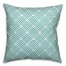 Teal Diamond Pattern 18x18 Indoor / Outdoor Pillow