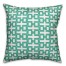 Teal Geo Pattern 18x18 Indoor / Outdoor Pillow