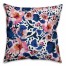 Blue and Pink Floral 18x18 Indoor / Outdoor Pillow
