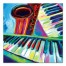 Painted Colorful Saxophone 20x20 Canvas Wall Art