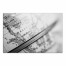 Black and White Globe 16x24 Canvas Wall Art