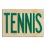 Tennis Sign 12x18 Canvas Wall Art