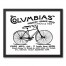 Vintage Bike Ad 16x20 Black Framed Canvas