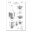 Vintage Bowling Pin Patent 20x30 Canvas Wall Art