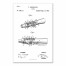 Vintage Flute Sketch Patent 16x24 Canvas Wall Art