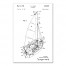 Vintage Sailboat Patent 20x30 Canvas Wall Art