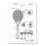Vintage Tennis Racket Patent 20x30 Canvas Wall Art