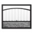 Biker on a Bridge 16x20 Black Framed Canvas