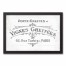 Vintage Wine Label Paris 12x18 Black Framed Canvas