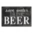 Save Water Drink Beer 12x18 Canvas Wall Art