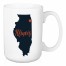 Illinois State Pride Chicago Love 15 oz Mug