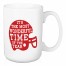 The Most Wonderful Time of The Year, Football Season - Red 15 oz Mug