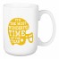 The Most Wonderful Time of The Year, Football Season - Yellow 15 oz Mug