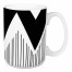 Black and White Abstract Chevron 15 oz Mug