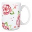 Pink Watercolor Floral Pattern I 15 oz Mug