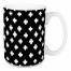 Black and White Swiss Crosses 15 oz Mug