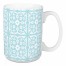 Powder Blue Medallions 15 oz Mug