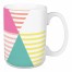 Pastel Geometric Triangles 15 oz Mug