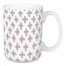 Pink and Gray Plus Marks 15 oz Mug