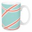 Blue and Coral Swirls 15 oz Mug