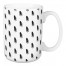 Black and White Tassle Pattern 15 oz Mug