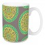 Green and Yellow Medallions 15 oz Mug