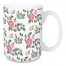 Rose Floral Pattern 15 oz Mug