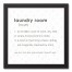 Laundry Room Definition 12x12 Black Framed Canvas