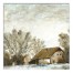 Painterly Barn 20x20 Canvas Wall Art