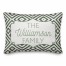 Olive and Green Ikat Family 14x20 Personalized Indoor / Outdoor Pillow