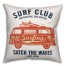 Orange Van Surf Club 18x18 Indoor / Outdoor Pillow