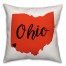 Ohio State Cincinnati Love 18x18 Indoor / Outdoor Pillow