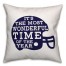 The Most Wonderful Time of The Year, Football Season - Navy 18x18 Indoor / Outdoor Pillow