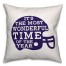 The Most Wonderful Time of The Year, Football Season - Purple 18x18 Indoor / Outdoor Pillow