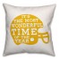 The Most Wonderful Time of The Year, Football Season - Yellow 18x18 Indoor / Outdoor Pillow