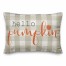 Hello Pumpkin Buffalo Check 14x20 Spun Poly Pillow