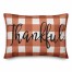 Thankful and Blessed Buffalo Check 14x20 Spun Poly Pillow