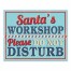 Midcentury Modern Santa's Workshop 8x10 Tabletop Canvas