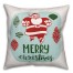 Merry Christmas Santa 1818 Spun Poly Pillow