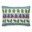Candy Canes, Mittens, and Hats Pattern 14x20 Spun Poly Pillow