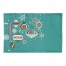 Turquoise Ornaments 2x3 Area Rug