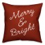 Merry and Bright 18x18 Spun Poly Pillow