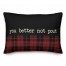 You Better Not Pout 14x20 Spun Poly Pillow