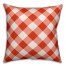 Red Plaid Pillow Cover