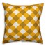 Yellow Plaid Pillow