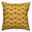 Yellow Rooster Pattern Pillow