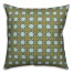 Folk Lattice Pattern in Green Pillow