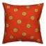Orange Button Pattern Pillow