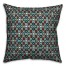 Tiny Paisley Pattern in Blue Pillow